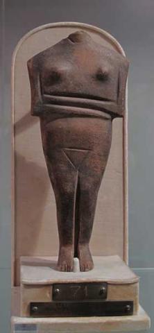 Statuetta femminile cicladica