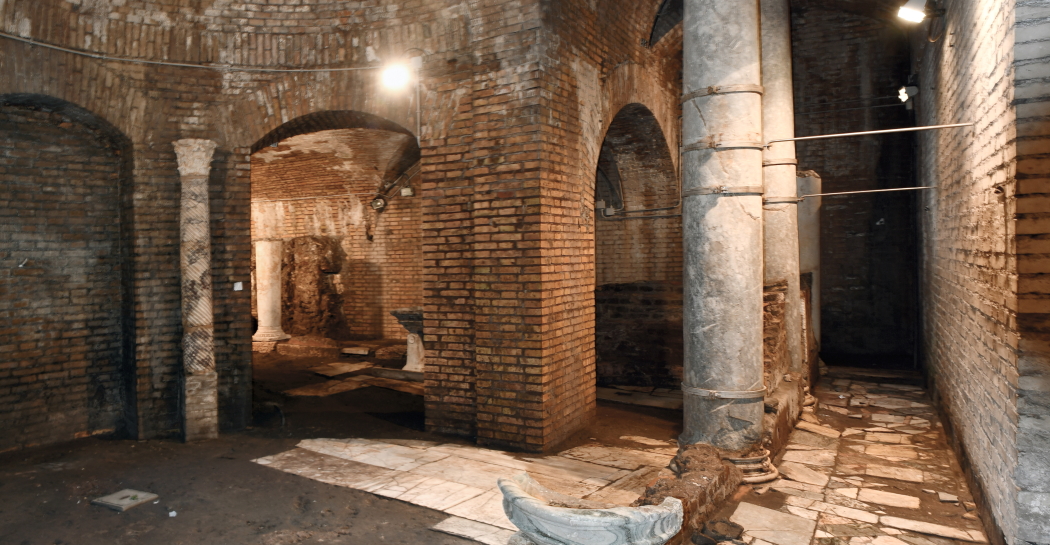 I resti archeologici romano-imperiali nei sotterranei del Museo Barracco