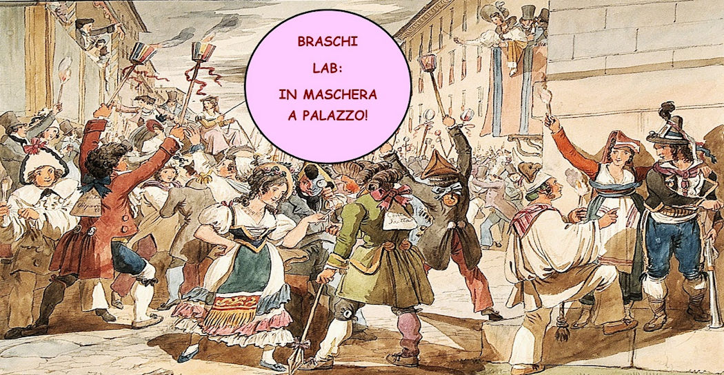 Achille Pinelli, Ultima sera del Carnevale, 1833, acquerello su carta, MR 3959 Achille Pinelli, Ultima sera del Carnevale, 1833, acquerello su carta, MR 3959