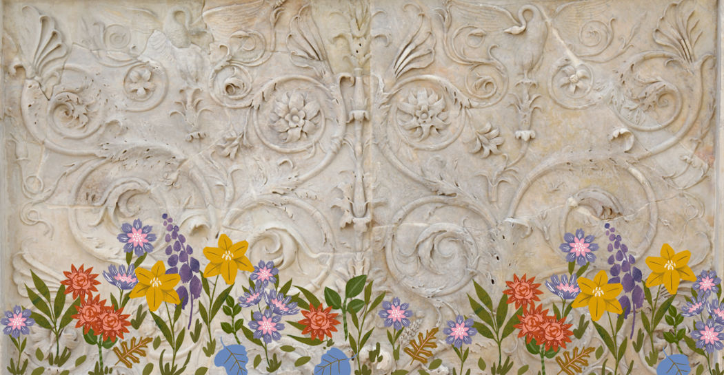 Dettaglio del fregio vegetale dell’Ara Pacis Dettaglio del fregio vegetale dell’Ara Pacis