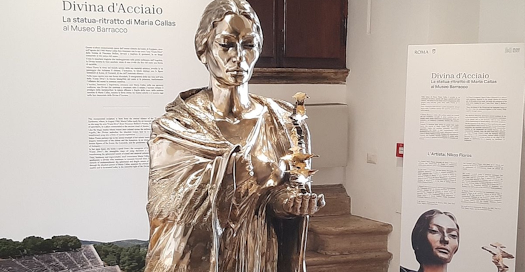 “Divina d’acciaio” di Nikos Floros, in esposizione al Museo Barracco