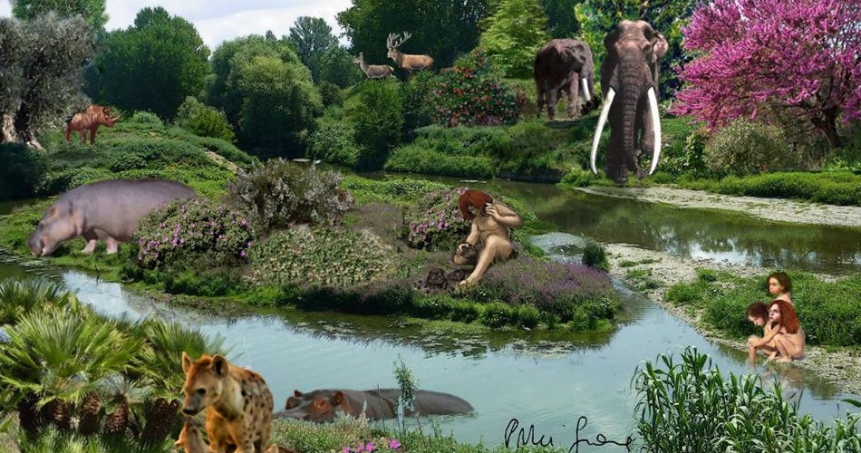 Ricostruzione nel Museo di Casal de' Pazzi Ricostruzione nel Museo di Casal de' Pazzi