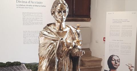 “Divina d’acciaio” di Nikos Floros, in esposizione al Museo Barracco